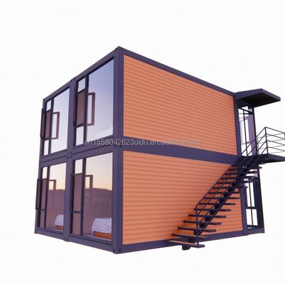 Гостиница 2 этаж Luxury Boxable Extendable Container House с индивидуальным цветом и индивидуальной настройкой