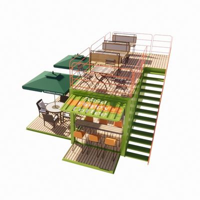 2023 Топ-продажи на открытом воздухе модульные сборные дома Контейнер Стальная рама оцинкованная с оцинкованной стальной изгибая контейнер