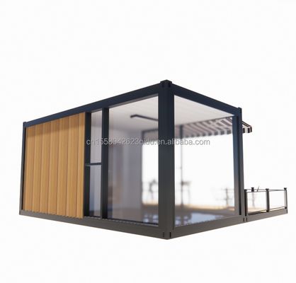 Магазин 20 футов Мобильный ресторан и бар 10 футов 20 футов Отгрузка Деревянный контейнер Кухня Оцинкованная стальная изгибная 180г Стальная рама