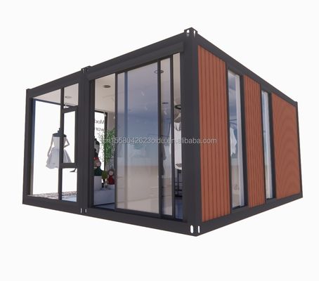 20ft Prefab складной контейнер Дом Дом с 50/75/100 мм волновой сэндвич панели Стены складной складной крошечный дом