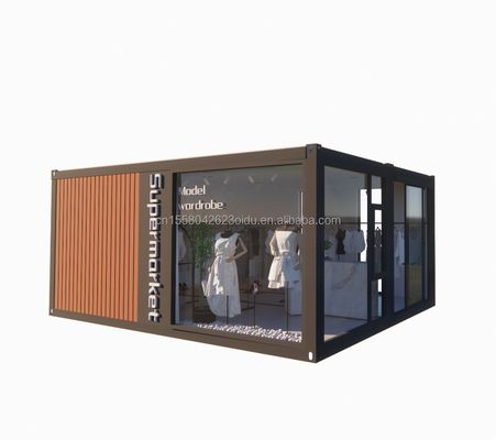 20ft Prefab складной контейнер Дом Дом с 50/75/100 мм волновой сэндвич панели Стены складной складной крошечный дом