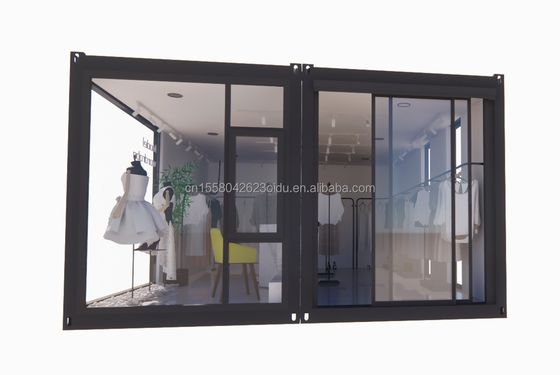 20ft Prefab складной контейнер Дом Дом с 50/75/100 мм волновой сэндвич панели Стены складной складной крошечный дом