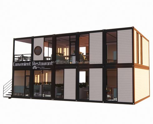 20ft Prefab складной контейнер Дом Дом с 50/75/100 мм волновой сэндвич панели Стены складной складной крошечный дом