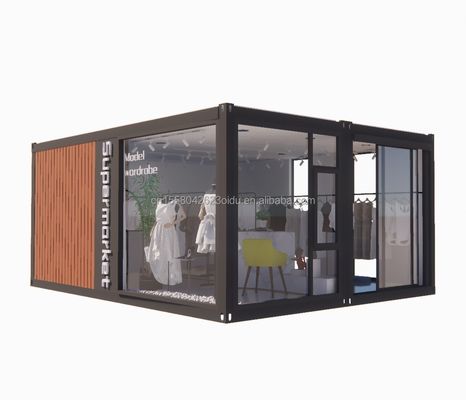 20ft Prefab складной контейнер Дом Дом с 50/75/100 мм волновой сэндвич панели Стены складной складной крошечный дом
