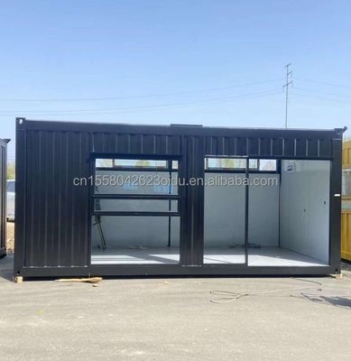 20ft передвижной сборной кафе Контейнерный дом дизайн с оцинкованными стальными квадратными трубками