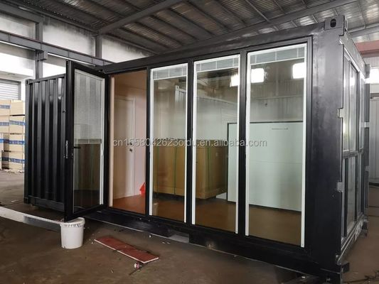 20ft портативный складной контейнер кабины дом с индивидуальным цветом и оцинкованной стальной квадратных труб