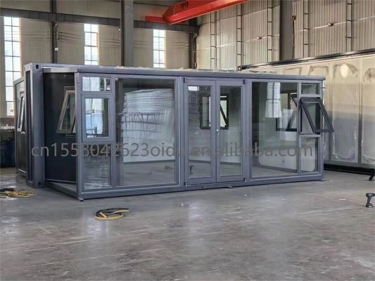40ft 20ft Prefab Container House 3 спальни подвижной складной расширяемой стальной сэндвич панель на открытом воздухе
