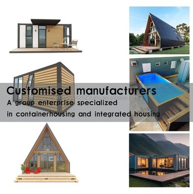 40ft 20ft Prefab Container House 3 спальни подвижной складной расширяемой стальной сэндвич панель на открытом воздухе
