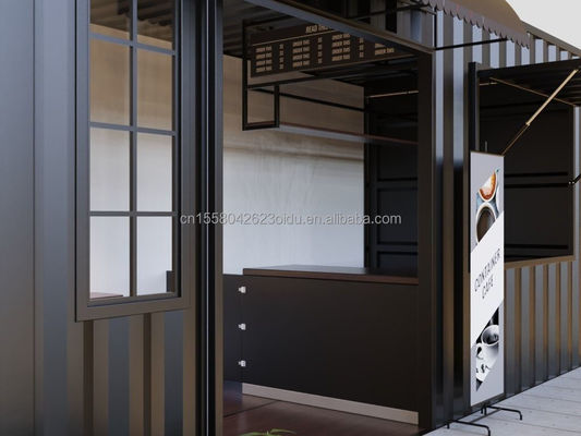 Префабрикованный контейнер с бутербродом для сэндвичей Ресторан 20ft 40ft Модульный дом Дома для пользования Мобильный доставка Бар в кафе