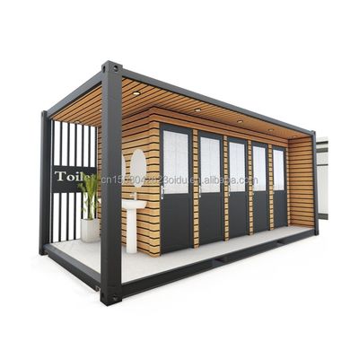 Наружный туалет модифицированный контейнер для доставки стиль 20ft или 40ft Изготовлен из стали и сэндвич панель с окнами из алюминиевого сплава