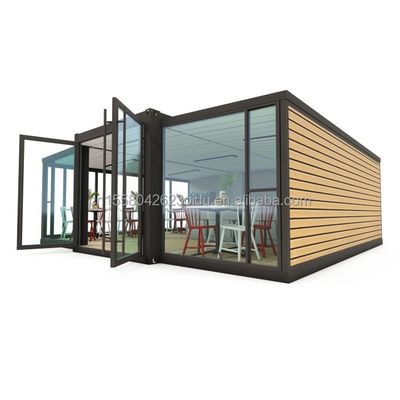 Алюминиевый сплав Модернные окна 40ft 20ft Модули стальных контейнеров для быстрой сборки Дома расширение торгового центра Кофе-магазин