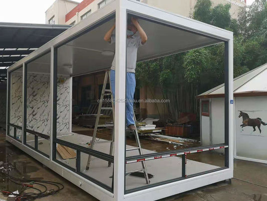 Портативный семейный квартира упаковка 20ft или 40ft роскошный сборный контейнер с окнами из алюминиевого сплава