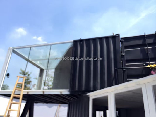 Настраиваемый цвет и алюминиевый сплав Окна 20 футов Luxury Container Room for Sales Booth Coffee Shop Guard Box Office Bar
