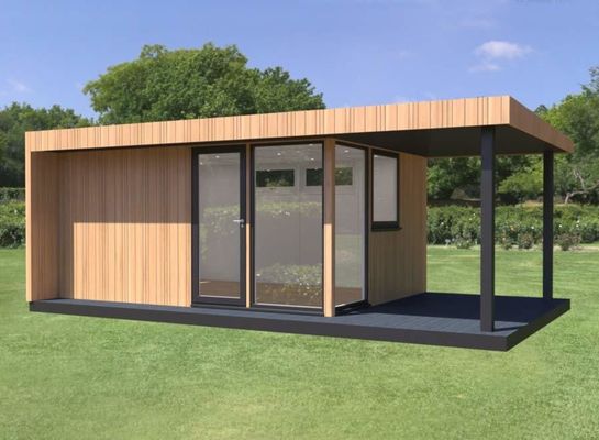 Гальванизированный стальной изгиб 180g 20ft Flat Pack Luxury Prefabricated Shipping Container House с стальной рамой и окнами