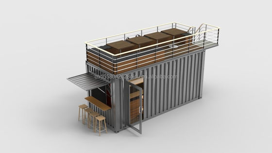 2022 OEM 20ft Flat Pack Ready To Living Container House Сделанный из алюминиевого сплава Окна и оцинкованная стальная изгиб 180г