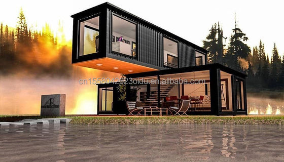 20ft/40ft настраиваемый Flatpack комбинация роскошный контейнерный дом со стеной 50/75/100 мм волна сэндвич панель на скидку