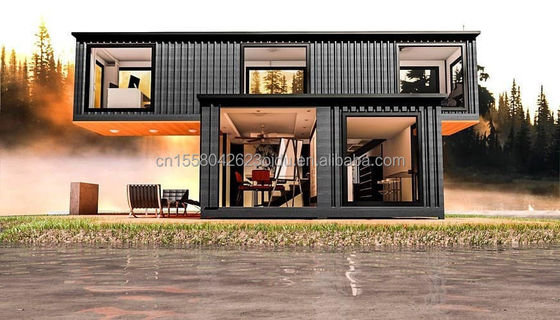 20ft/40ft настраиваемый Flatpack комбинация роскошный контейнерный дом со стеной 50/75/100 мм волна сэндвич панель на скидку