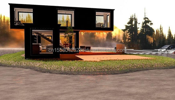 20ft/40ft настраиваемый Flatpack комбинация роскошный контейнерный дом со стеной 50/75/100 мм волна сэндвич панель на скидку